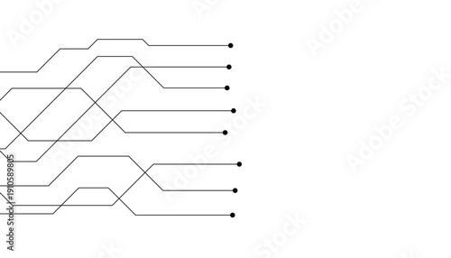 Abstract futuristic circuit board Illustration, Circuit board with various technology elements. Circuit board pattern for technology background. Vector illustration