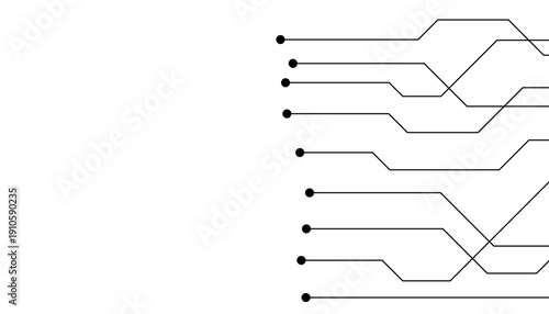 Abstract futuristic circuit board Illustration, Circuit board with various technology elements. Circuit board pattern for technology background. Vector illustration