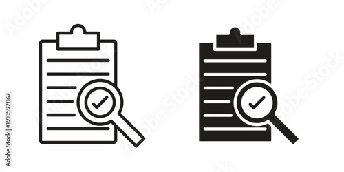 Compliance icon. simple thin line icon vector illustration pack on white