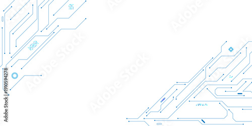  High-tech electronics board digital technology. Isometric electronic motherboard background. Vector illustration