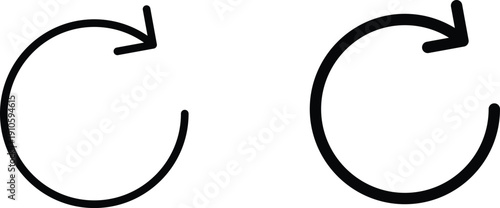 rotate icon vector graphic illustration  with white background flat hand made icon fill icon .