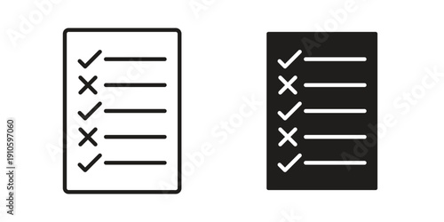 Guidelines icon. simple thin line icon vector illustration pack on white