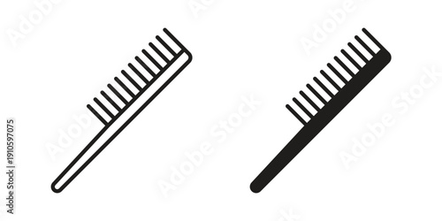 Hair brush icon. simple thin line icon vector illustration pack on white
