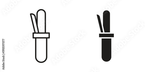 Hair curler icon. simple thin line icon vector illustration pack on white