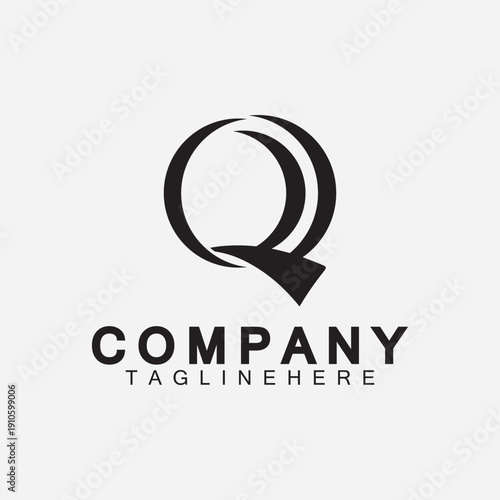 Letter Q vector logo template illustration design