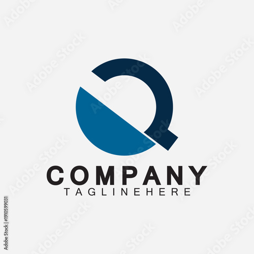 Letter Q vector logo template illustration design