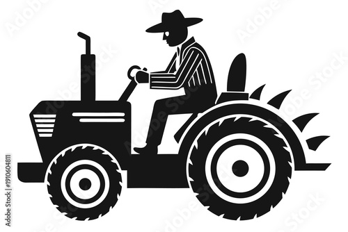 tractor with a trailer