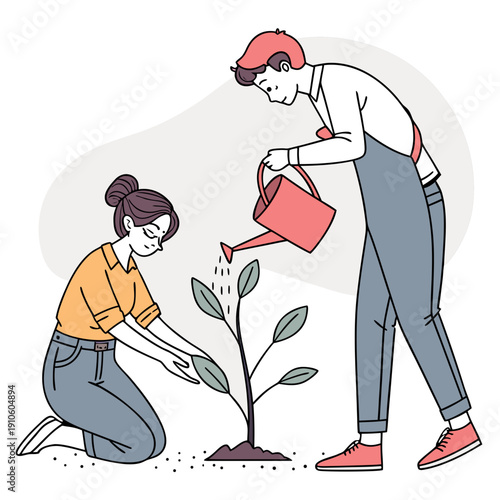 Taking Care of Plant Together