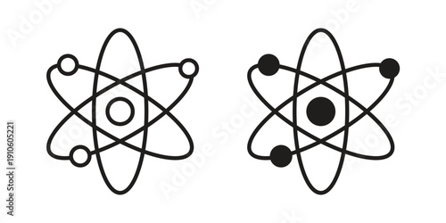 Science icon. simple thin line icon vector illustration pack on white