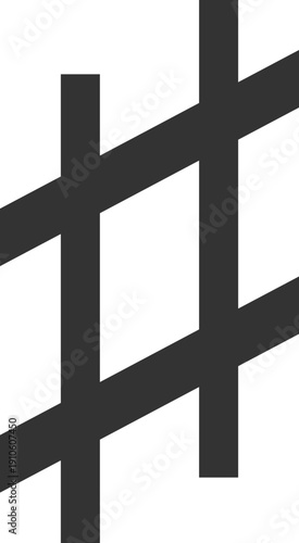 A sharp musical symbol in dark gray on a black background, representing a musical note