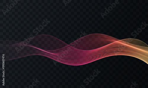 Abstract red and pink digital wave with glowing gradient lines on dark background. Dynamic technology backdrop for data and innovation concepts.