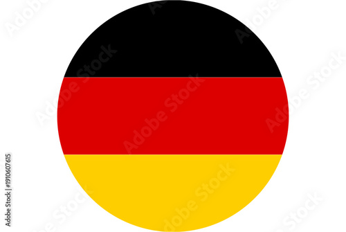 Free Download German flag emblem in a circle, representing national pride and identity - GFXLoad