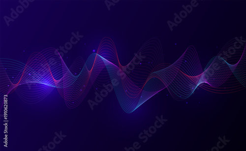 Music equalizer light wave. An optical representation of sound waves. An abstraction for creative use.