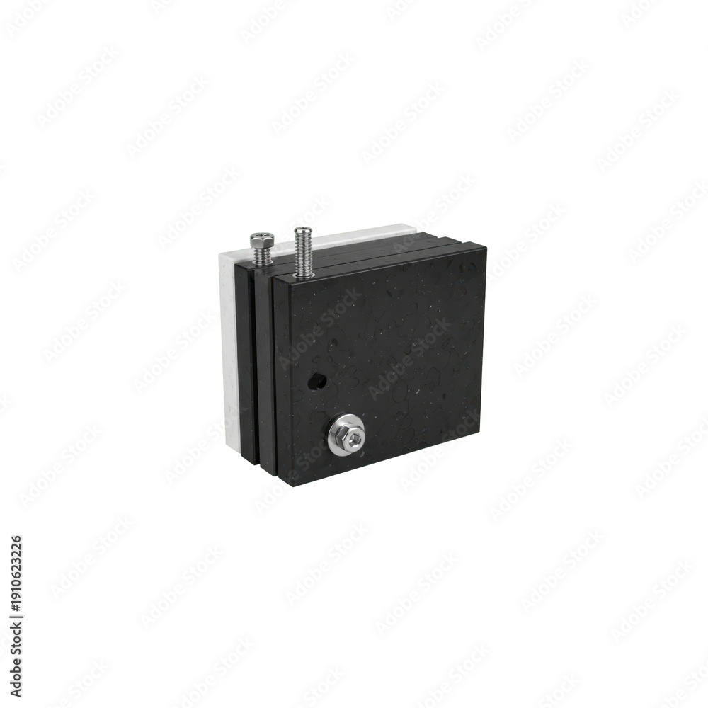 Obraz premium Industrial component on a black background