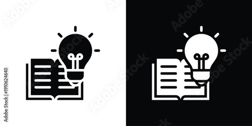 Knowledge Icon Sheet Black And White