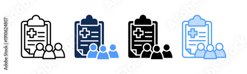 Clinical Trials Icon Multiple Style
