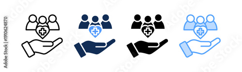 Public Health Icon Multiple Style