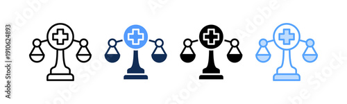 Medical Ethics Icon Multiple Style