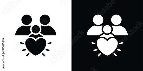 Family Icon Sheet Black And White