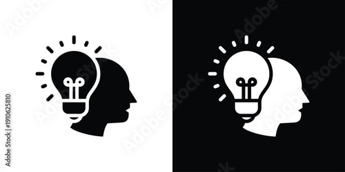 Optimism Icon Sheet Black And White