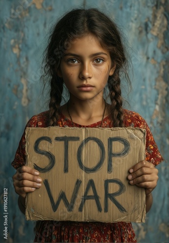 young girl holding a handmade 