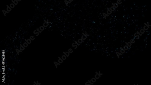 Black and white particles in motion