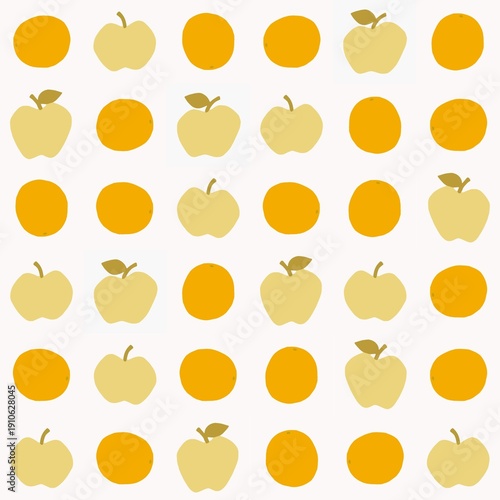 Fotografie Pattern of Apples and Oranges