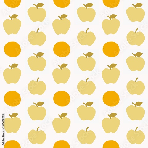 Obraz na płótnie Pattern of Apples and Oranges