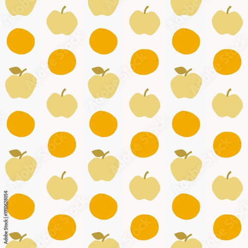 Obraz na płótnie Pattern of Apples and Oranges