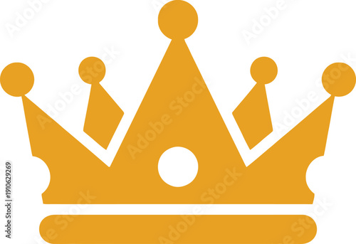 Majestic Gold Crown: A radiant golden crown, an emblem of royalty, dominance, and prestige. Symbol of power, leadership and celebration of kings and queens.