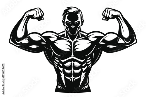 muscular man with arms crossed