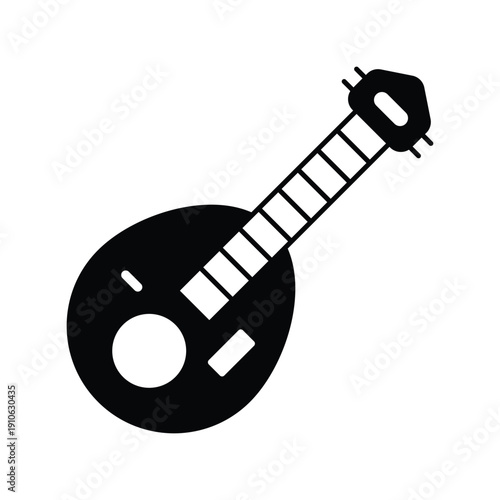 Oud icon with white background vector stock illustration