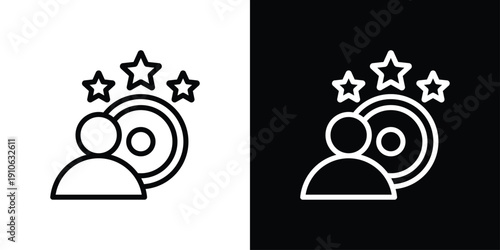 Enthusiasm Icon Sheet Black And White