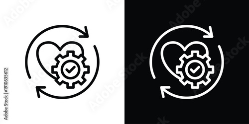 Loyalty Icon Sheet Black And White