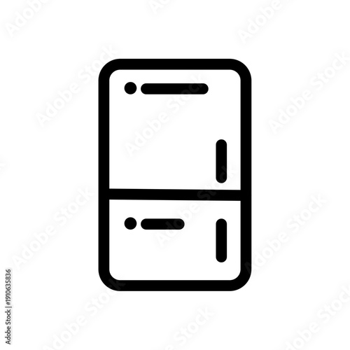 Single Door Refrigerator Icon