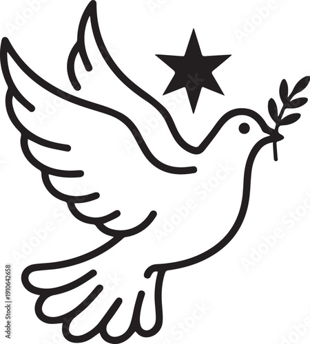 freedom Peace dove icon