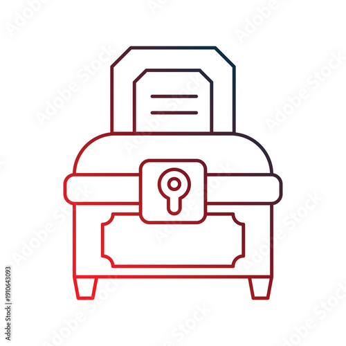 Alms  icon with white background vector stock illustration
