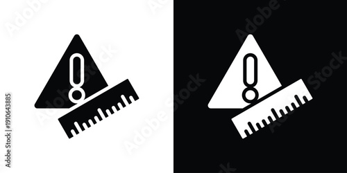 Measurement Icon Sheet Black And White