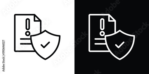 Contingency Icon Sheet Black And White