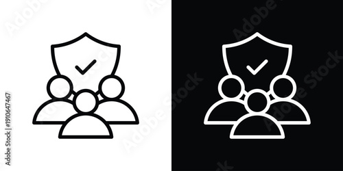 Public Safety Icon Sheet Black And White
