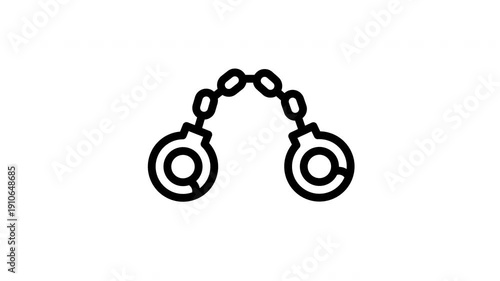 handcuffs animated icon