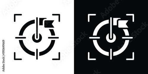 Focus Icon Sheet Black And White