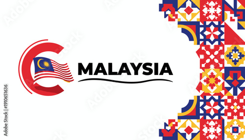 Malaysian cultural heritage symbol logo design element.