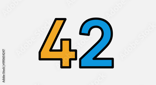 Mathematical Symbol Combination with Numbers and Operator in a Simple Illustration Style