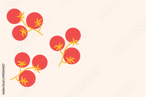 Art & Illustration Cherry Tomatoes Vector Illustration