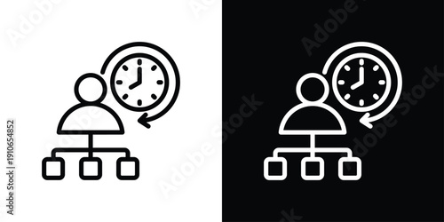 Self Management Icon Sheet Black And White