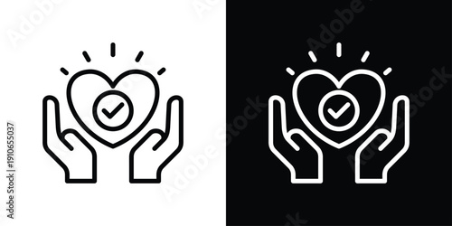 Empathy Icon Sheet Black And White