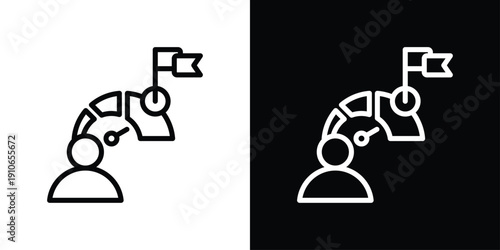 Ambition Icon Sheet Black And White