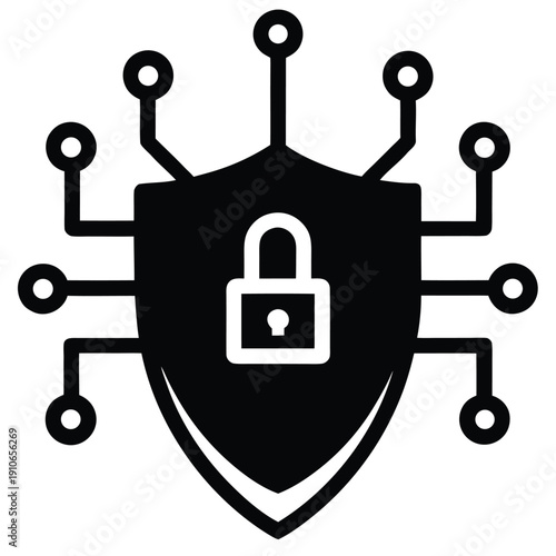 AI powered cybersecurity system with lock shield and neural mesh