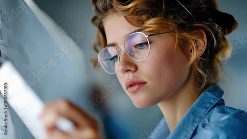 Teen girl writing on whiteboard in classroom, focused on math and science problem solving
